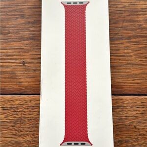 Apple Watch Braided Solo Loop Band Sizes 5-7 COLOR RED